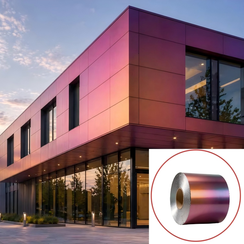Chameleon (Color-shifting) Color-coated Aluminum Coil
